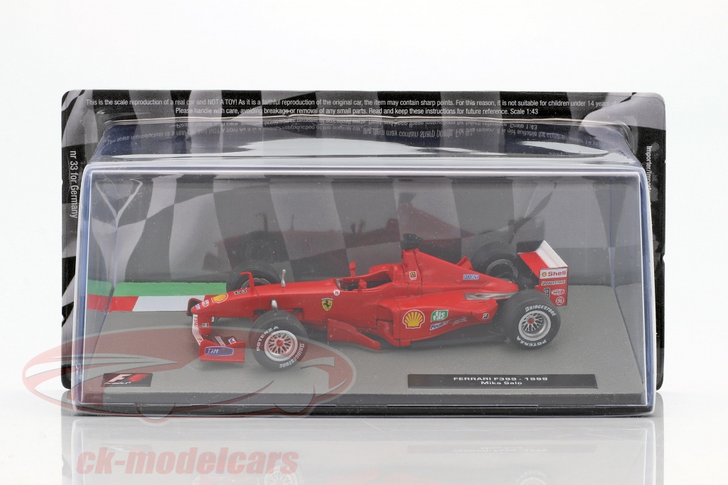 Altaya 1:43 Mika Salo Ferrari F399 #3 fórmula 1 1999 CK44061