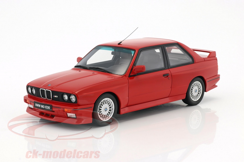 BMW E30 M3 year 1989 brilliant red 1:18 OttOmobile