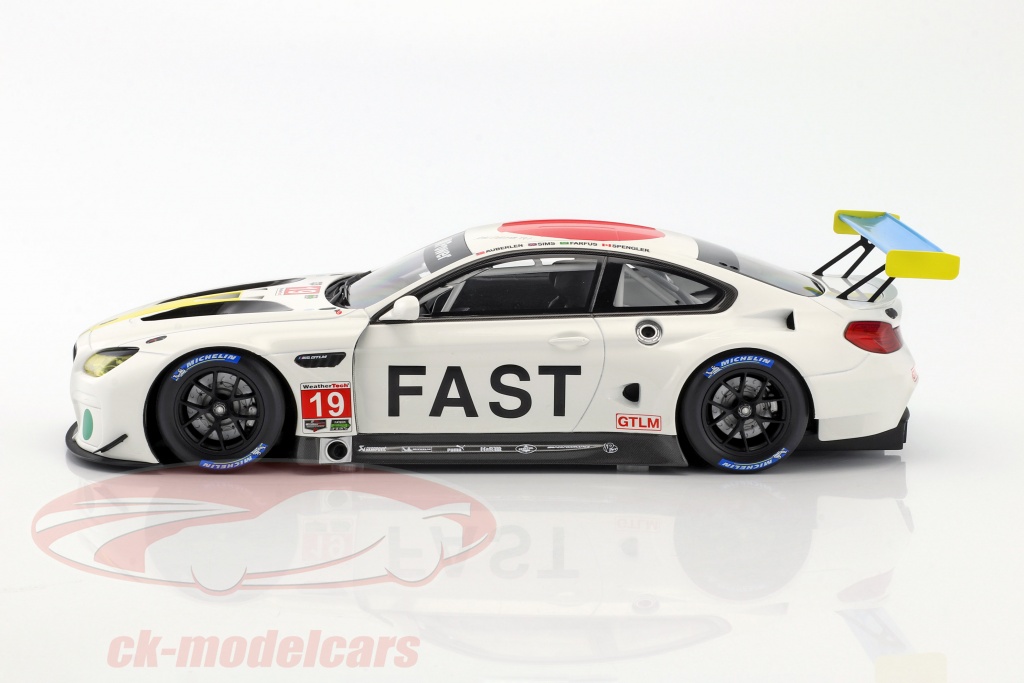 Kyosho 118 BMW M6 GTLM 19 Art Car John Baldessari with Showcase 80432447953 model car