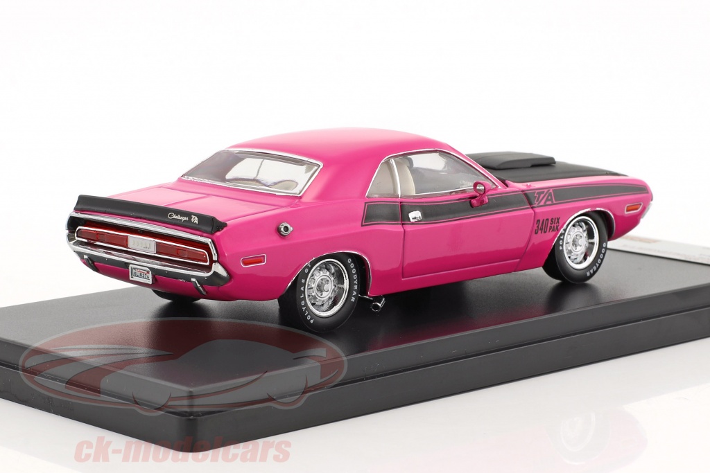 IXO Premium X 1:43 Dodge Challenger T/A 1970 Pink PRD408J Limited Edition Resin 