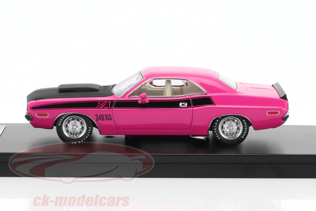 Premium X 1:43 Dodge Challenger T/A 1970 Pink PRD408J Limited Edition Resin 