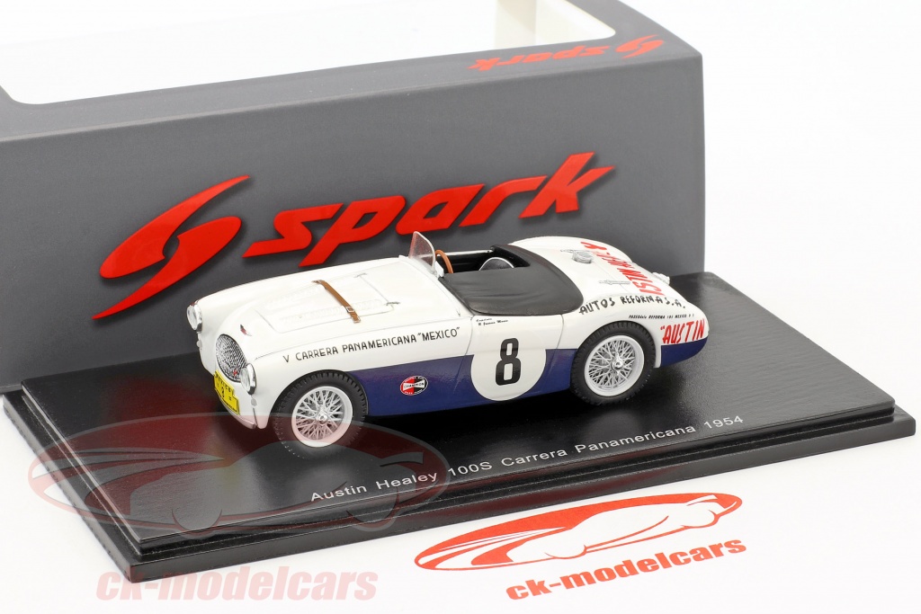 Spark 1:43 Austin Healey Sprite MKII blanc S4125 modèle voiture S4125