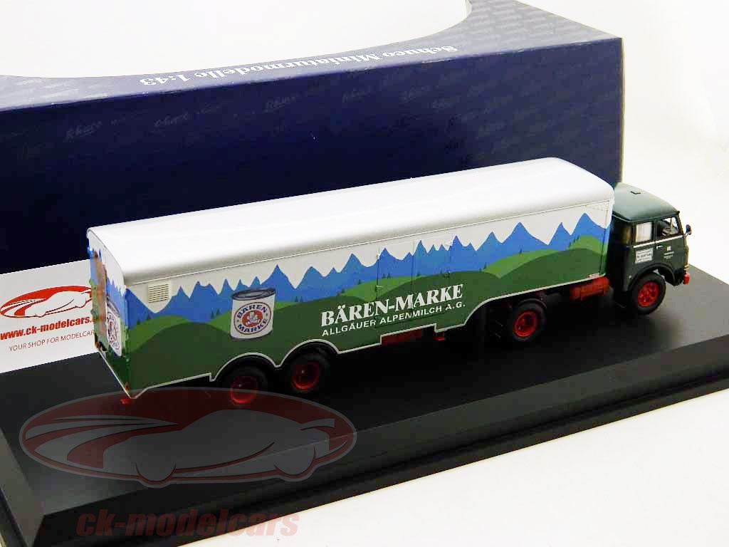 Schuco - 1:43 - Mercedes-Benz L 6600 mit Anhänger 'Lederer' - Catawiki