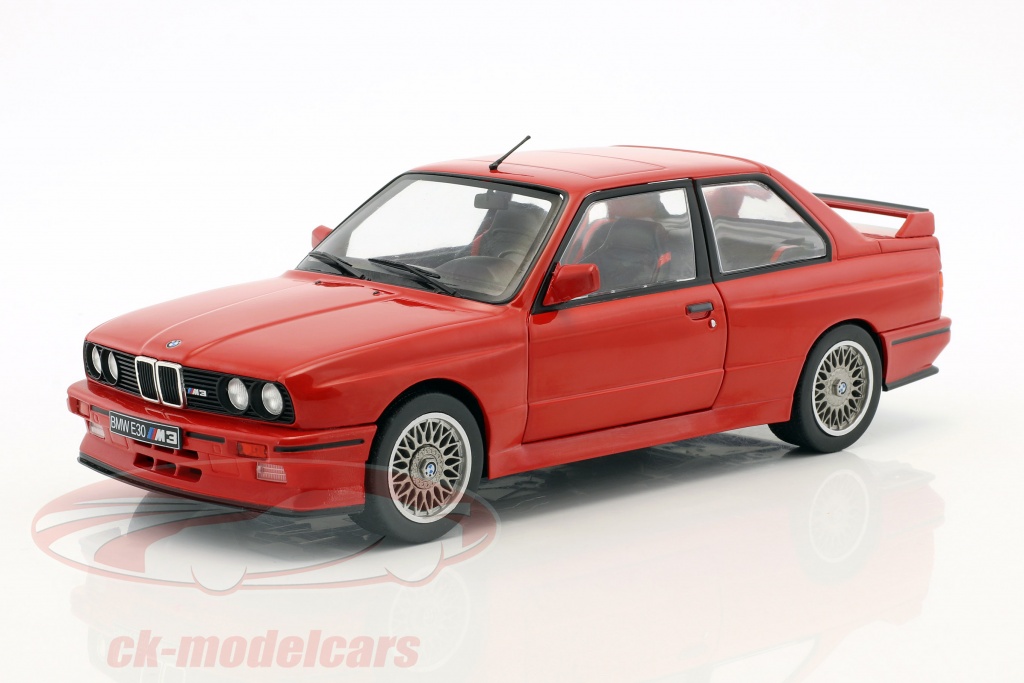 Solido 1:18 BMW M3 E30 Opførselsår 1986 rød S1801502 model bil 