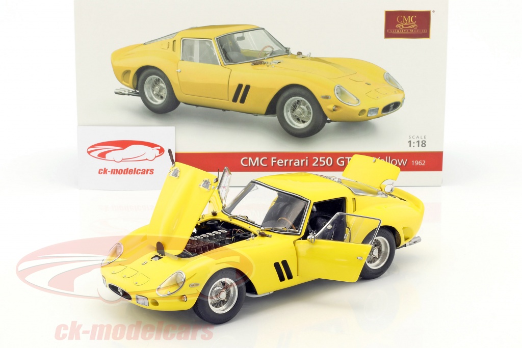 CMC 1/18 Ferrari 250 GTO – Londres 1962 – Ron Fry #M-256 – Miniature Neuve