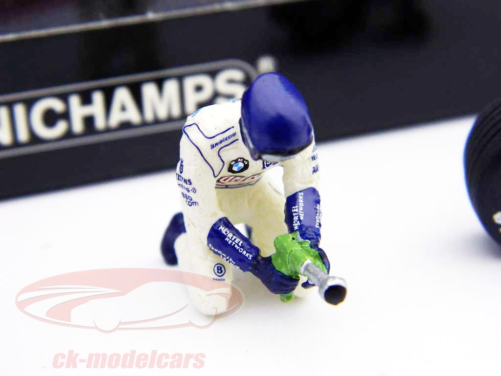 Minichamps 1/43 – Williams HP BMW F1 – Changement Pneu Arrière 2002