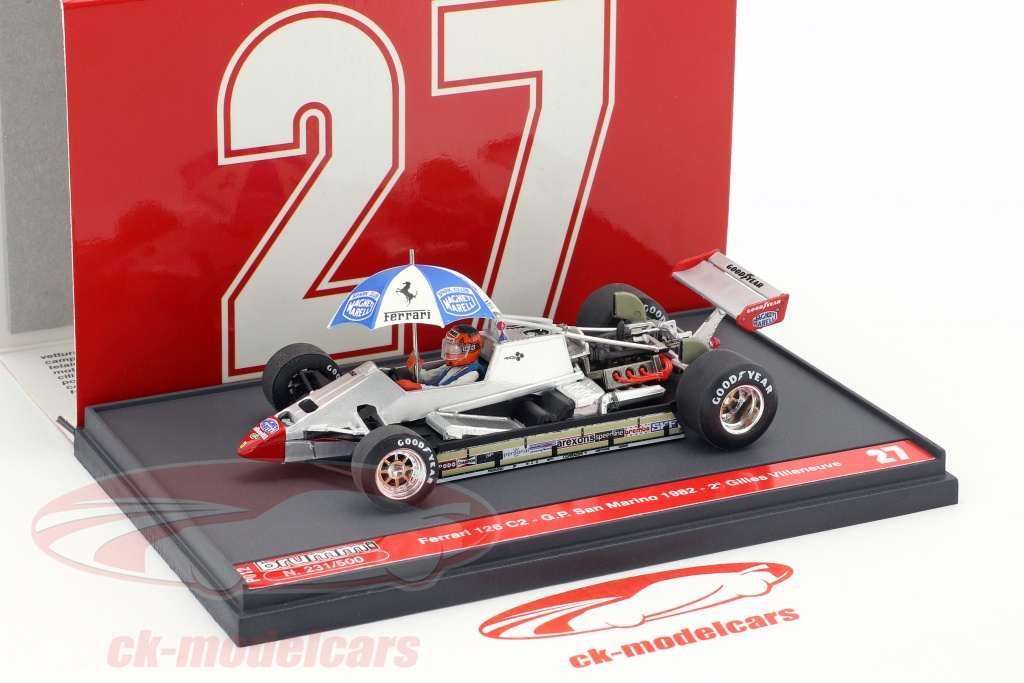 Miniature 1/43 Brumm Gilles Villeneuve 25 ans GP Monaco 1981
