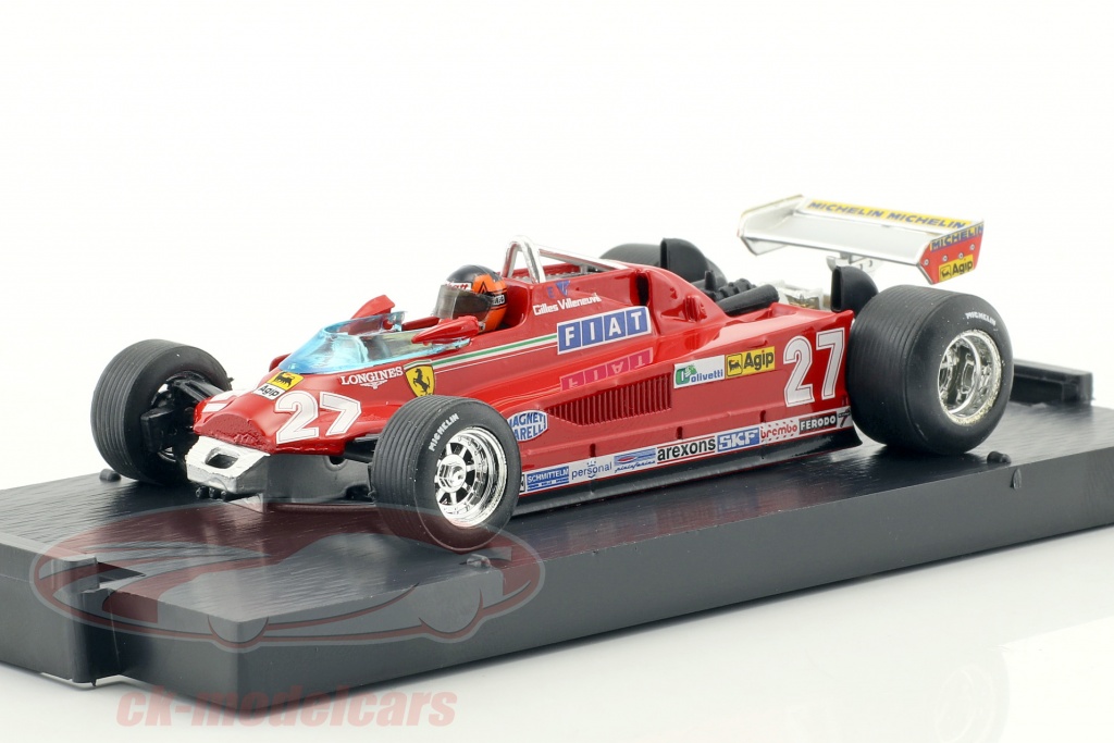 Brumm Ferrari 126CK Turbo Gilles Villeneuve 1981 Pilote 1:43 2009 Model R367CH 