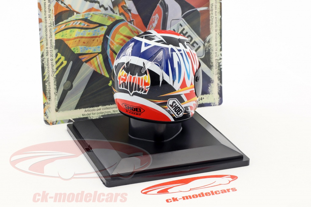 1/5 Casco bike piloto Moto GP ALEX CRIVILLÉ 1999 - Miniaturas coleccion