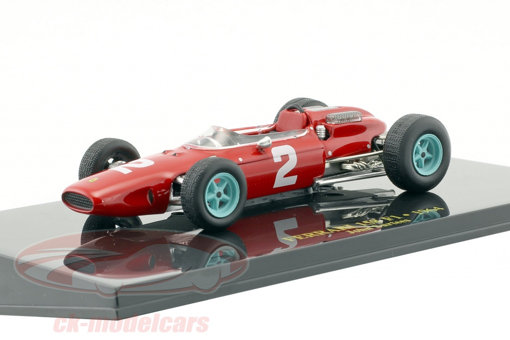 John Surtees Ferrari 158 F1 #2 formula 1 1964 with showcase 1:43 Altaya