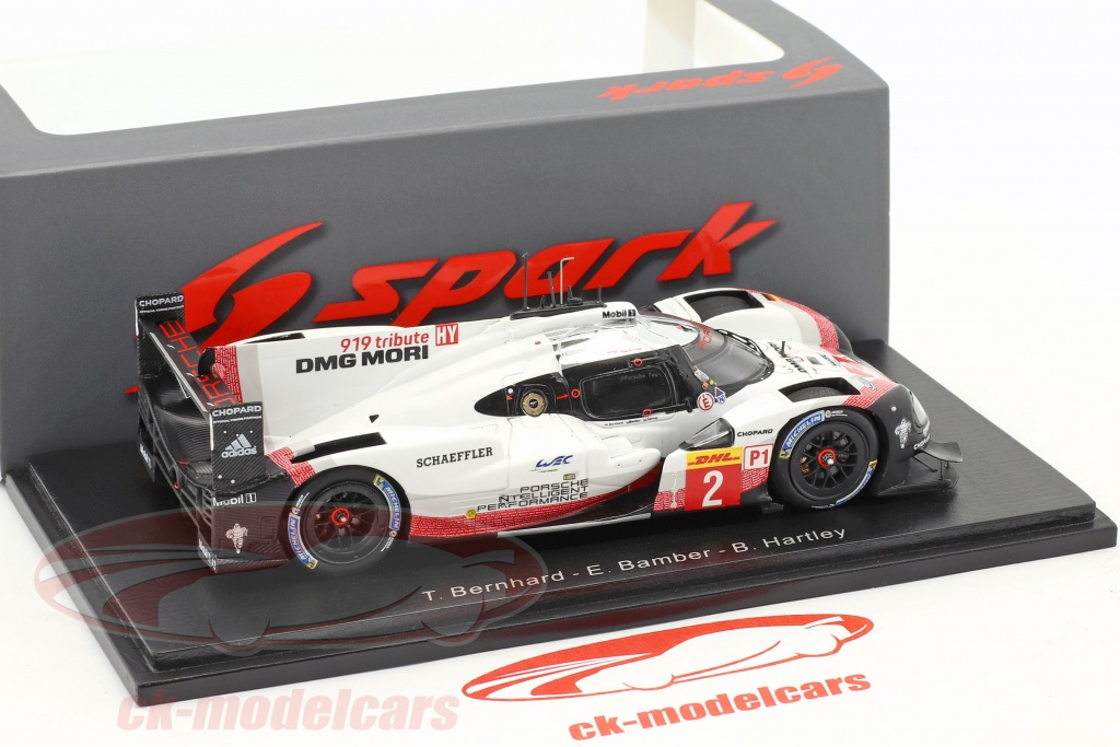 2015 Porsche 919 Hybrid Le Mans #17 Brendan Hartley - SparkModels 1/43