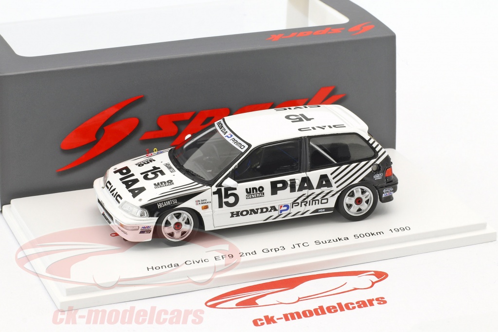 Honda Civic EF9 2nd Grp3 JTC Suzuka 500 km 1990 (A. Nakaya - K. Sato