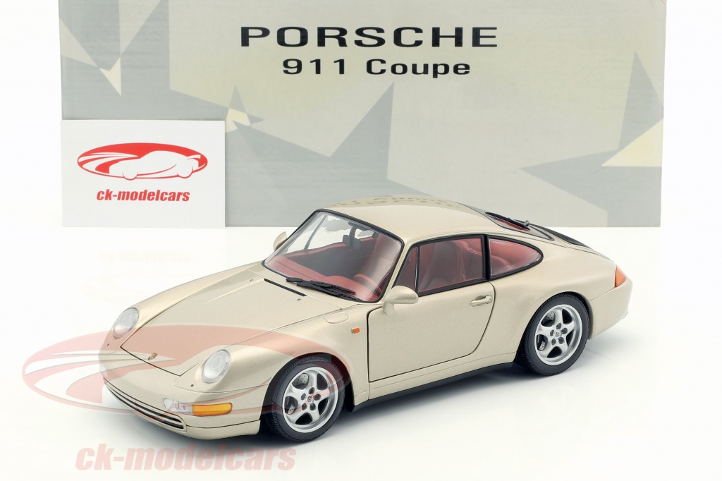 UT-Models 1:18 Porsche 911 (993) coupe year 1995 gold metallic 27803 ...