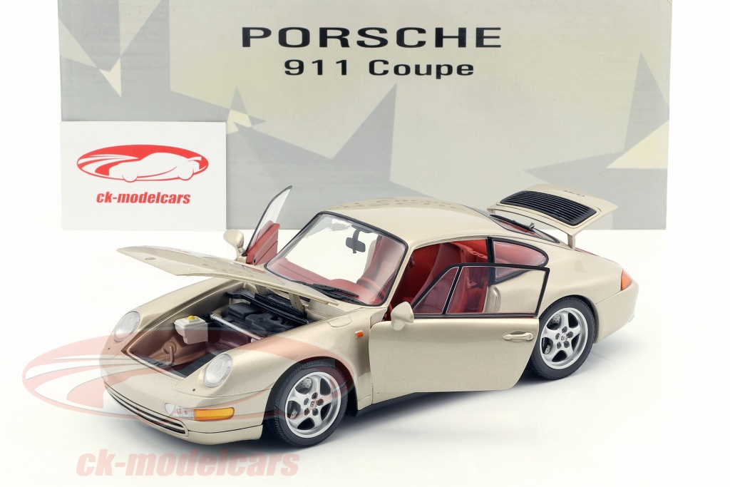 UT-Models 1:18 Porsche 911 (993) Coupe Baujahr 1995 gold metallic 27803 ...