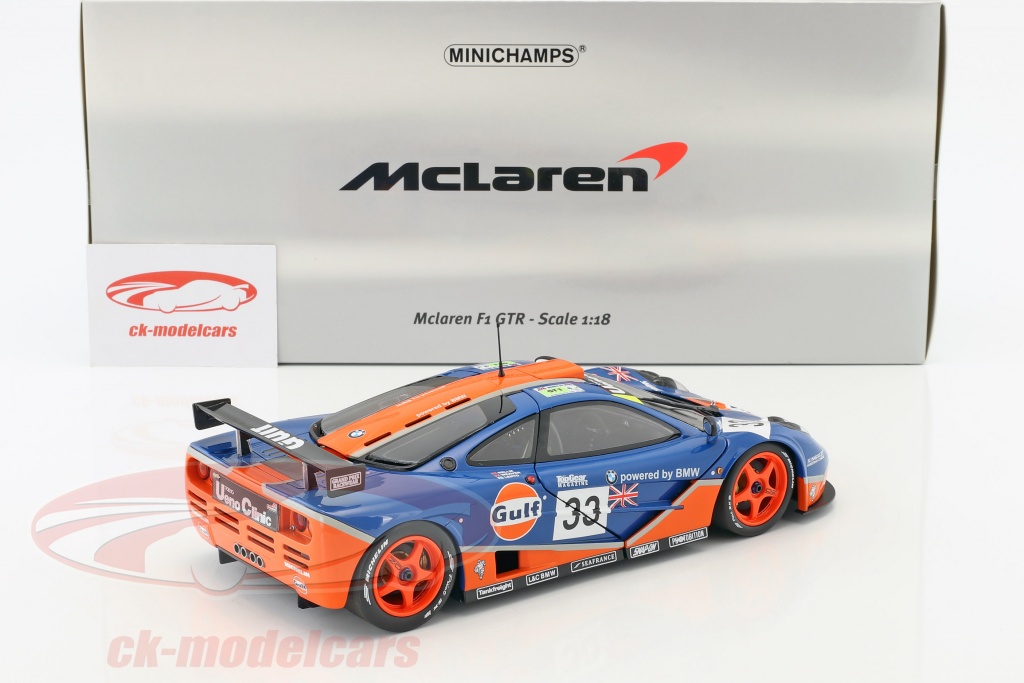 Minichamps 1 18 Mclaren F1 Gtr Gulf Racing 33 9th 24h Lemans 1996