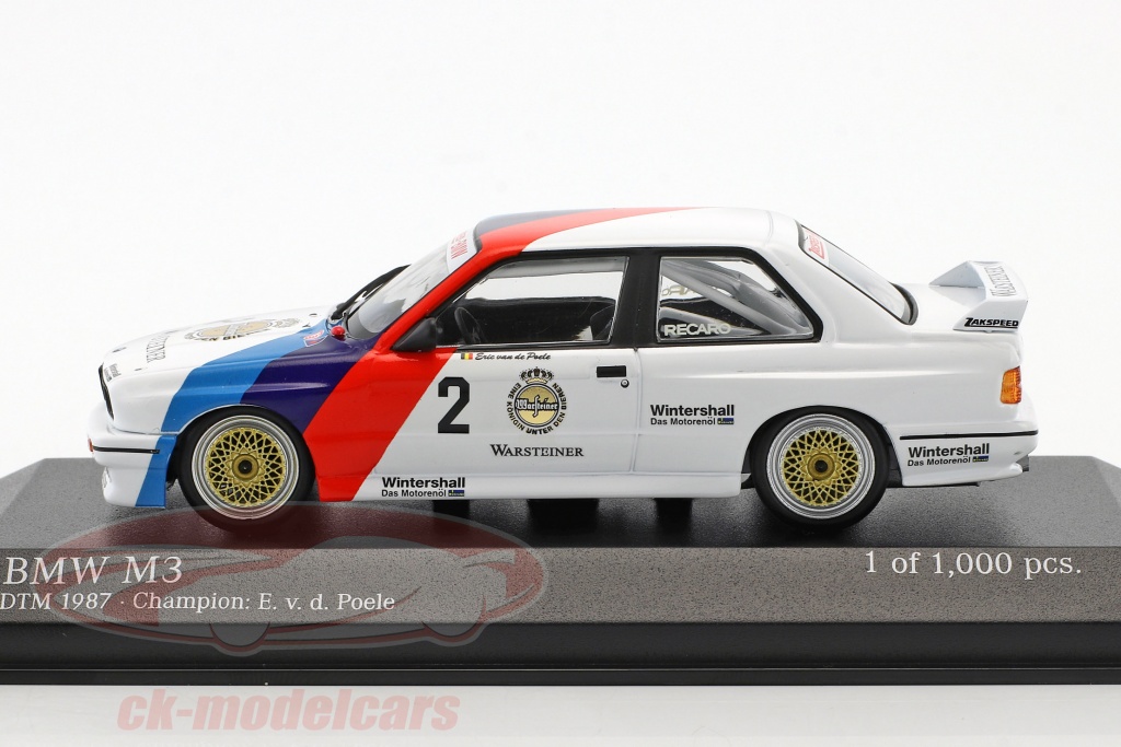 Minichamps BMW M3 1987 Zakspeed E.v.d.Poele 1/18 Diecast Occasion Collection