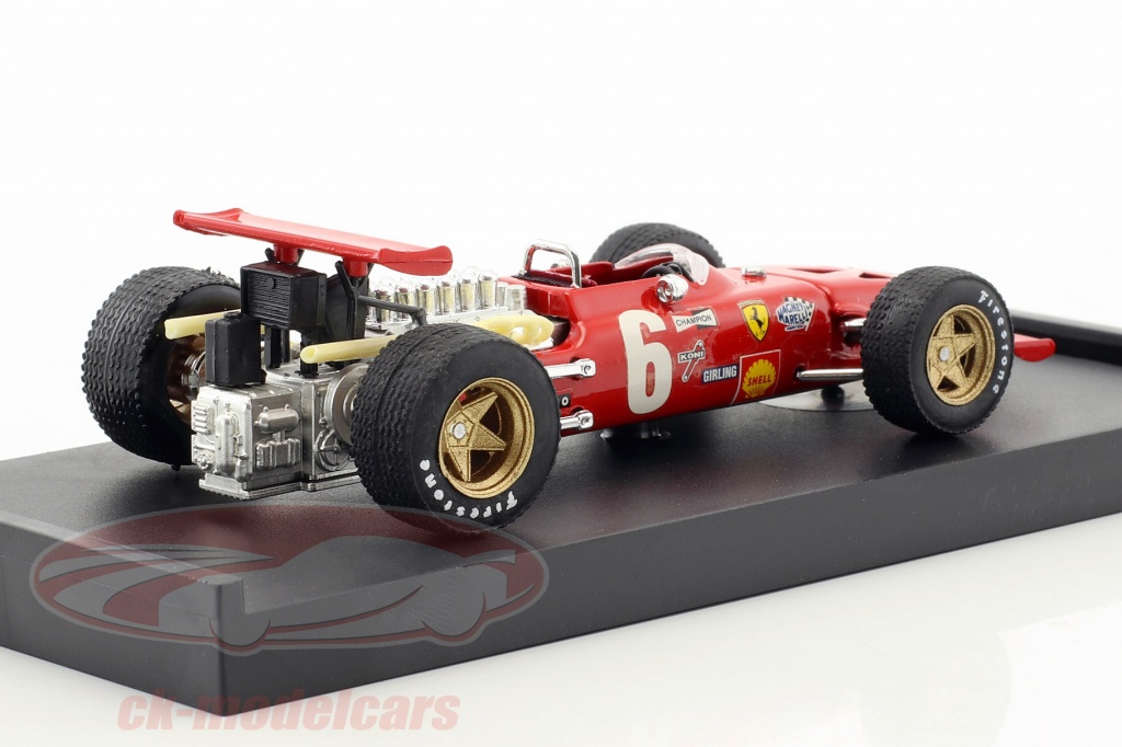 Modèle Réduit 1:43 BRUMM - Ferrari F1 312 #11 - Monaco GP 1969 - Pilote Chris Amon Avec Figurine - Neuf