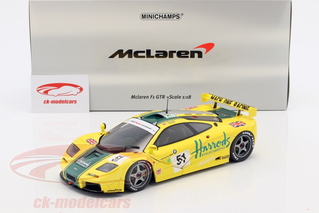 Minichamps 1 18 Mclaren F1 Gtr 51 3rd 24h Lemans 1995 Wallace D Bell J Bell 530133551 Model Car 530133551 4012138122512