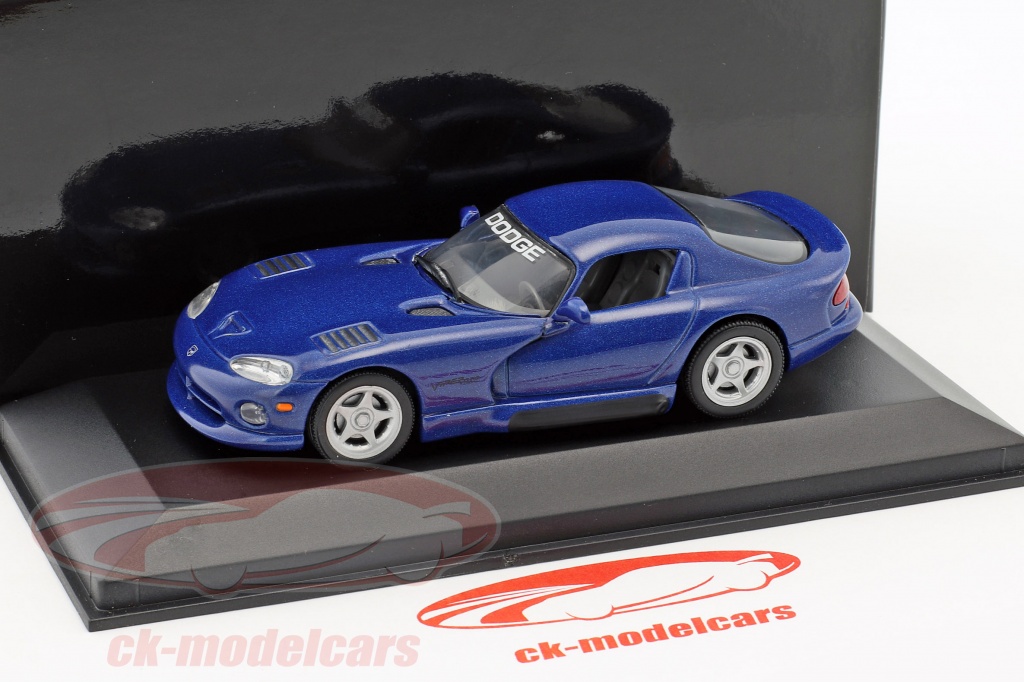Miniature Minichamps 1/43 – Dodge Viper Coupé Noire – Très Bon état Avec Boîte