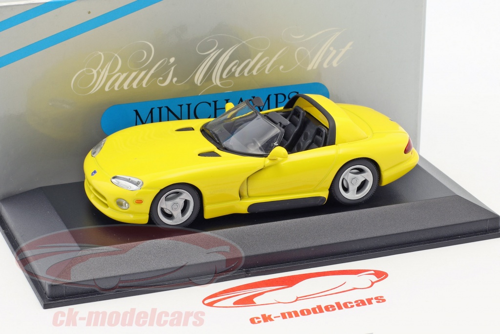 Dodge Viper cabriolet de 1993 grise 1/43 Minichamps (744 exemplaires