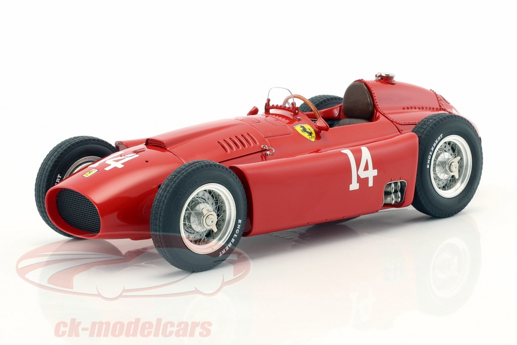 Peter Collins Ferrari D50 #14 Vinder fransk GP formel 1 1956 1:18 CMC
