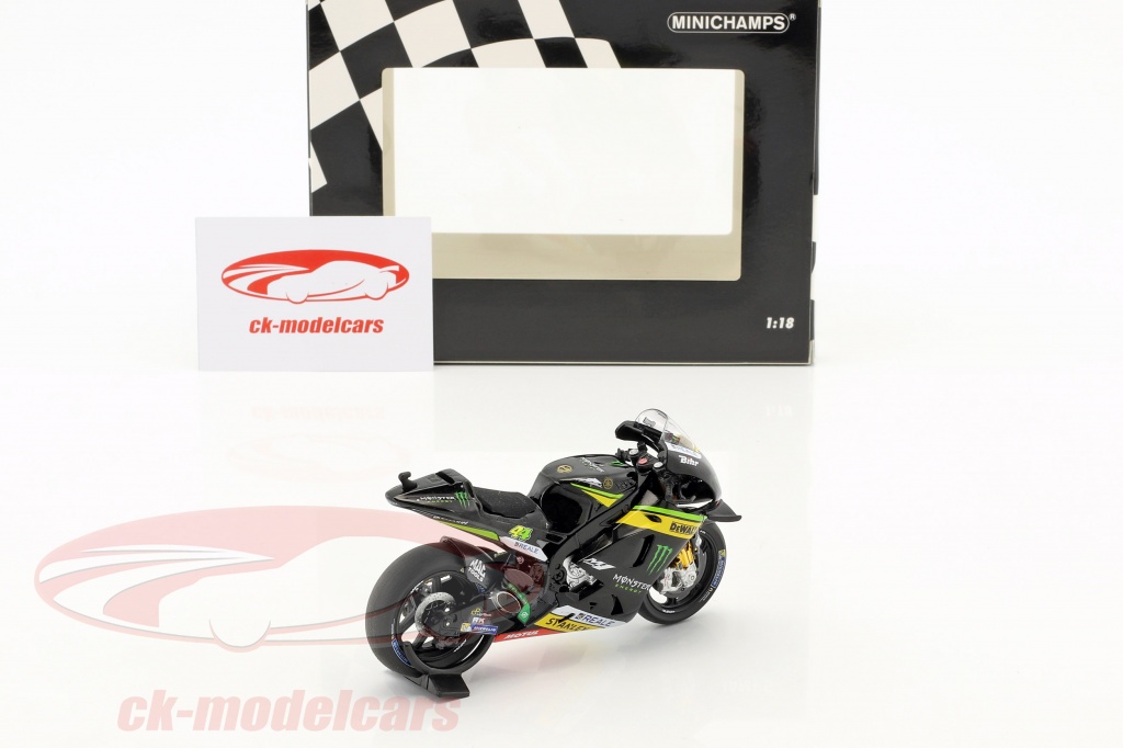 Maquette Moto 1/18 Yamaha YZR-M1 Pol Espargaro - GP De France 2014 - Collection Altaya - Neuf En Blister