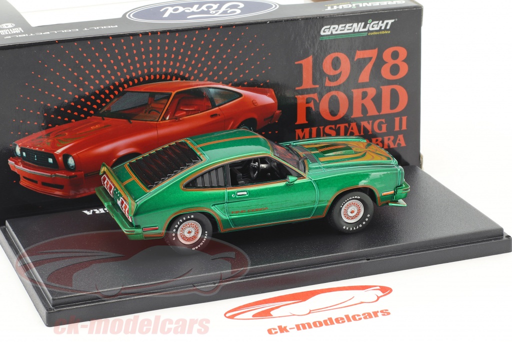 Ford Mustang II King Cobra 1978 Greenlight Escala 1/18 | México Autos A Escala