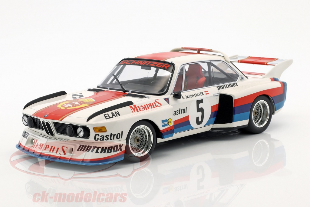 BMW 3.5 CSL #5 勝者 ハヴィジョフ 国際 1977 Sepp Manhalter 1:18 Minichamps