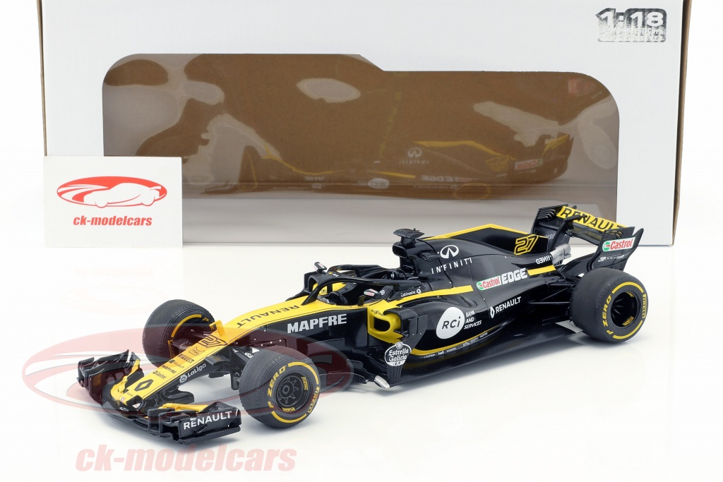 Modèle Réduit Renault RS18 F1 - Livrée Lancement 2018 Nico Hülkenberg - Spark 1/43 Résine