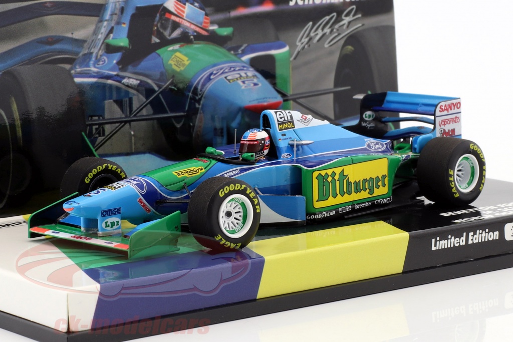 Michael Schumacher Benetton B194 #5 campione del mondo formula 1 1994 1:43 Minichamps
