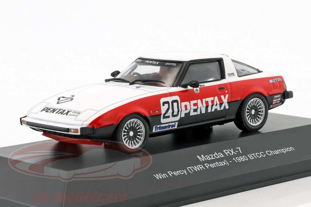 Win Percy Mazda RX-7 #20 BTCC champion 1980 1:43 Atlas