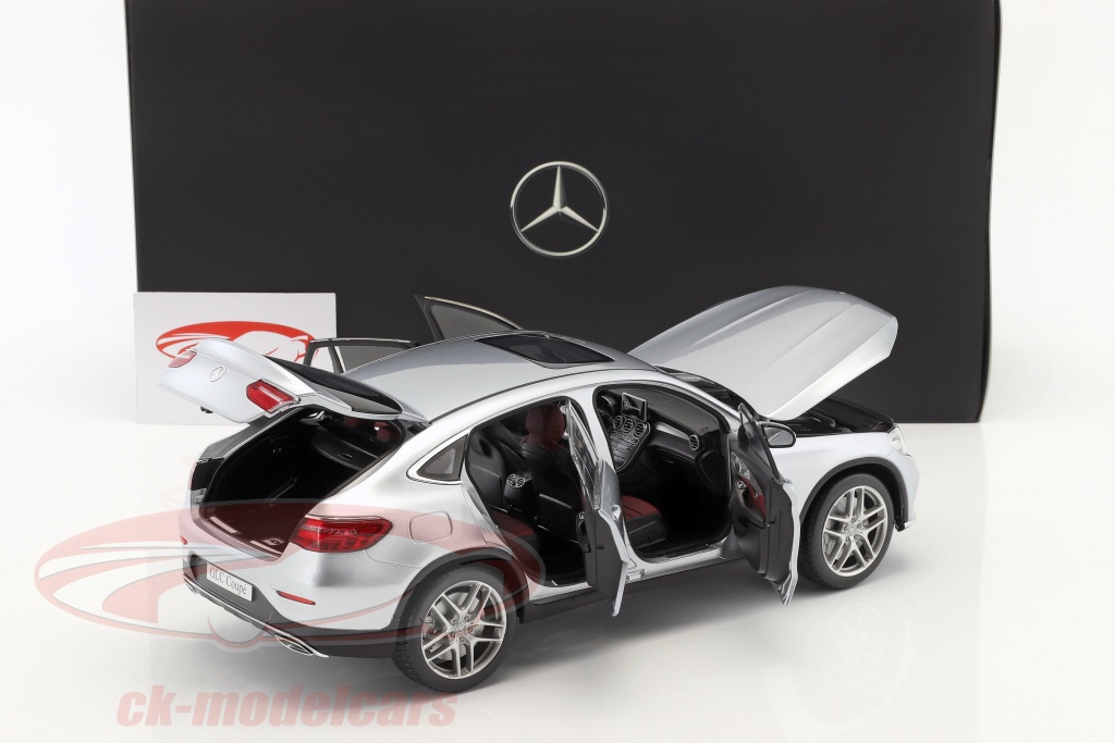 Diecast Vehicles Parts Accessories Diecast Cars Trucks And Vans Original Mercedes Benz Glc Coupe C253 1 18 Blue Or Silver Iscale