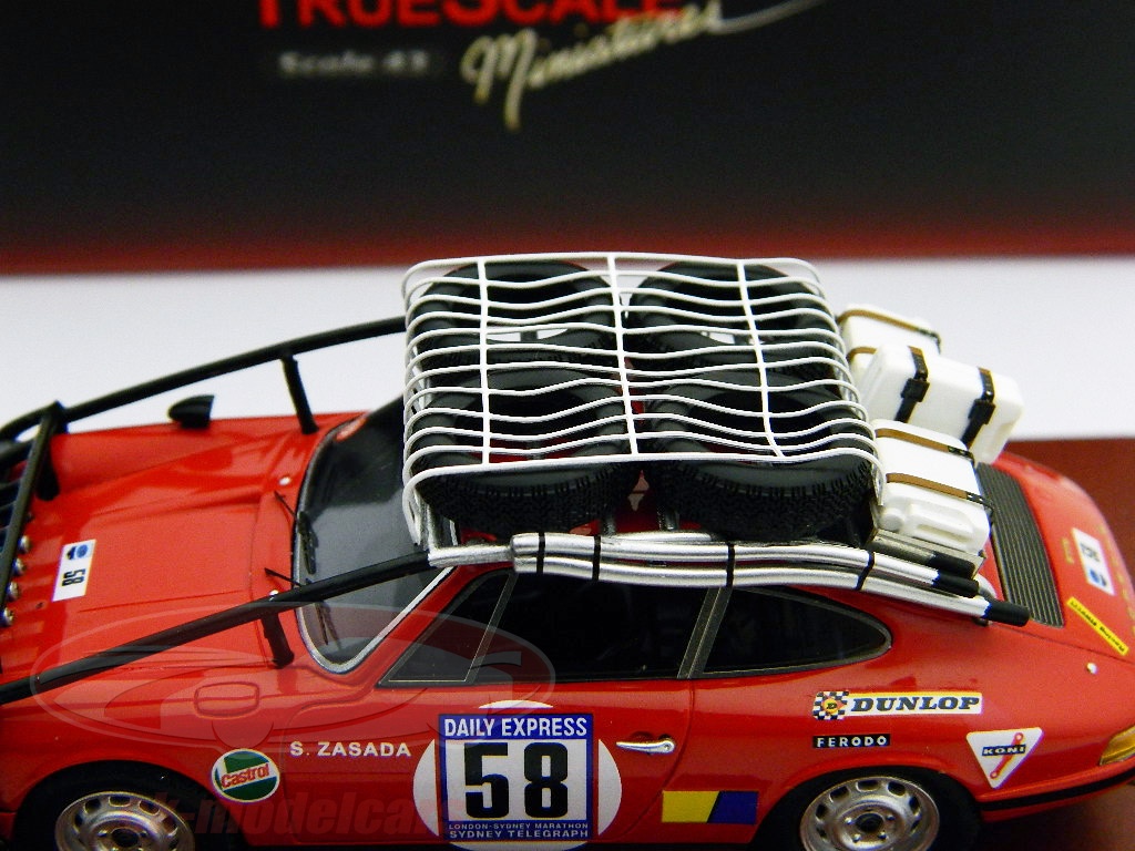 PORSCHE 911 N°58 London-Sydney Marathon 1968 Truescale 1:43 EUR 114,00 - FR
