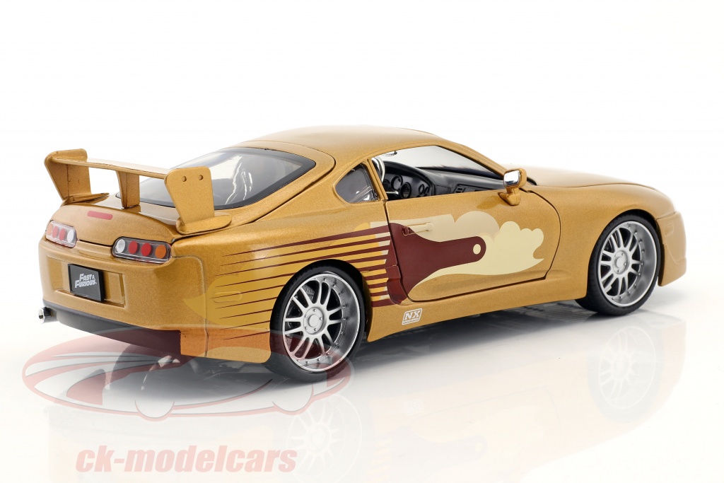 Jadatoys 1 24 Slap Jack S Toyota Supra Year 1995 Movie 2 Fast 2 Furious 2003 Gold 99540 Model Car 99540 253203015 801310995402 4006333063985