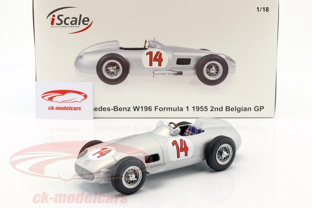 MERCEDES BENZ F1 W196 #14 GP BELGIQUE 1955 STIRLING MOSS - MODÈLE 1:18 WERK83 - NEUF