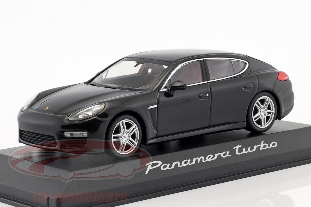 Porsche Panamera Turbo Gen. II Bouwjaar 2014 zwart 1:43 Minichamps