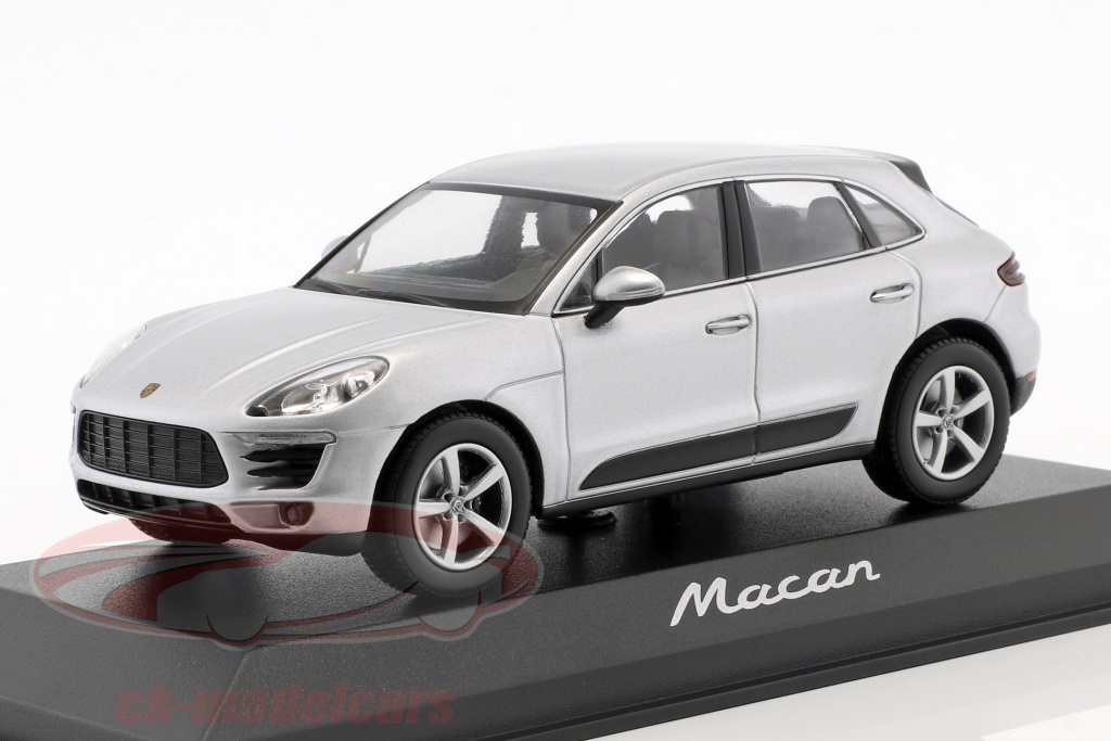 Porsche Macan año de construcción 2013 rhodium plata 1:43 Minichamps