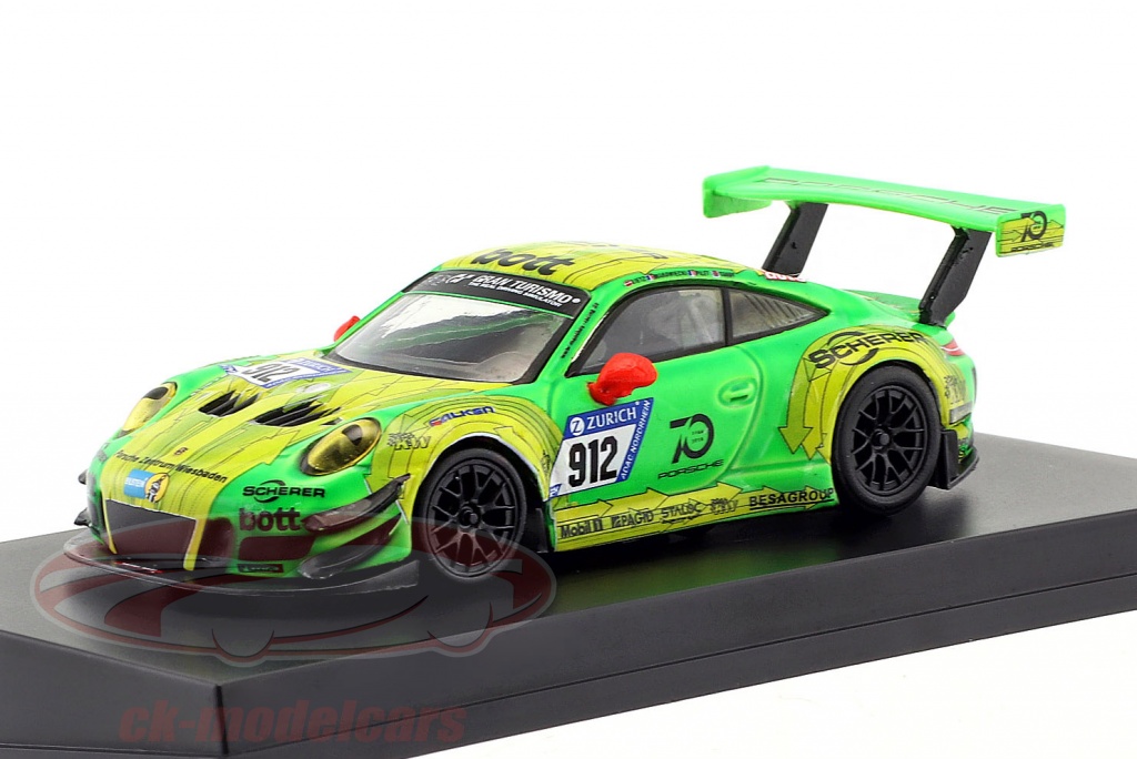 Porsche 911 (991) GT3 R #912 Manthey Racing Winner 24h Nürburgring 2018 1:64 Spark