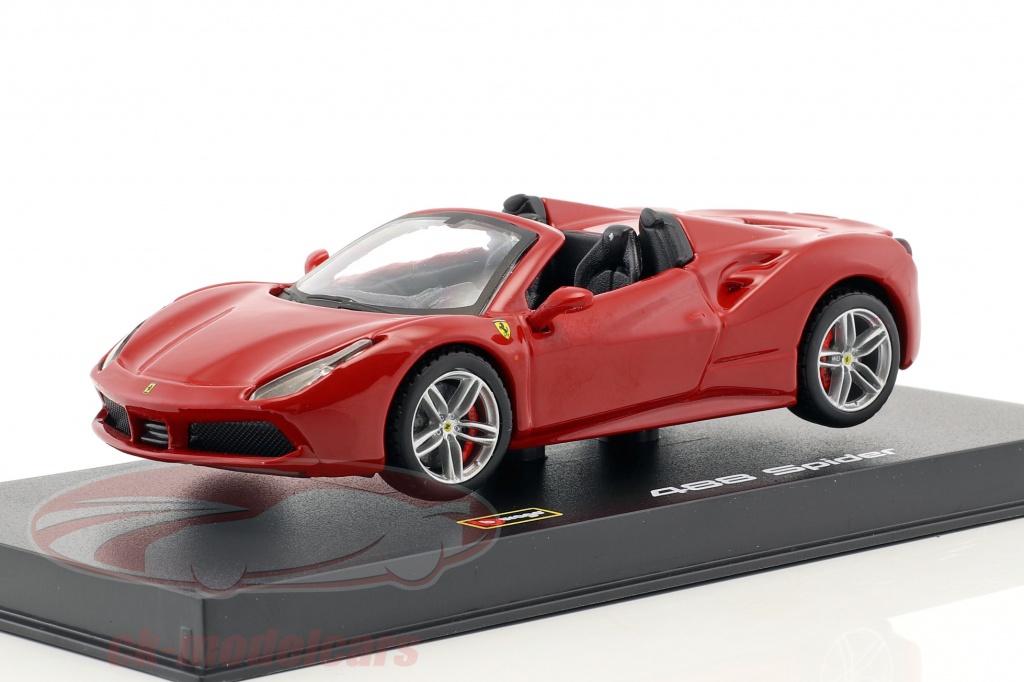 Ferrari 488 Spider Opførselsår 2015 rød 1:43 Bburago
