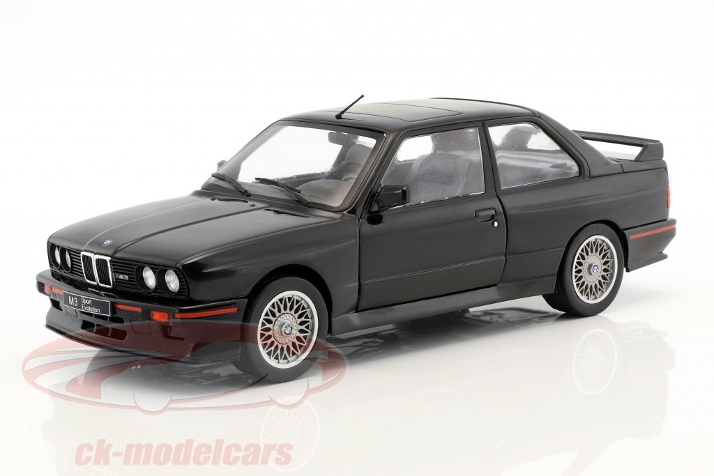 Modèle Réduit 1:18 BMW M3 E30 1990 Solido - Noire Et Rouge ADVAN Drift - Neuf Jamais Ouvert - Échelle Détaillée