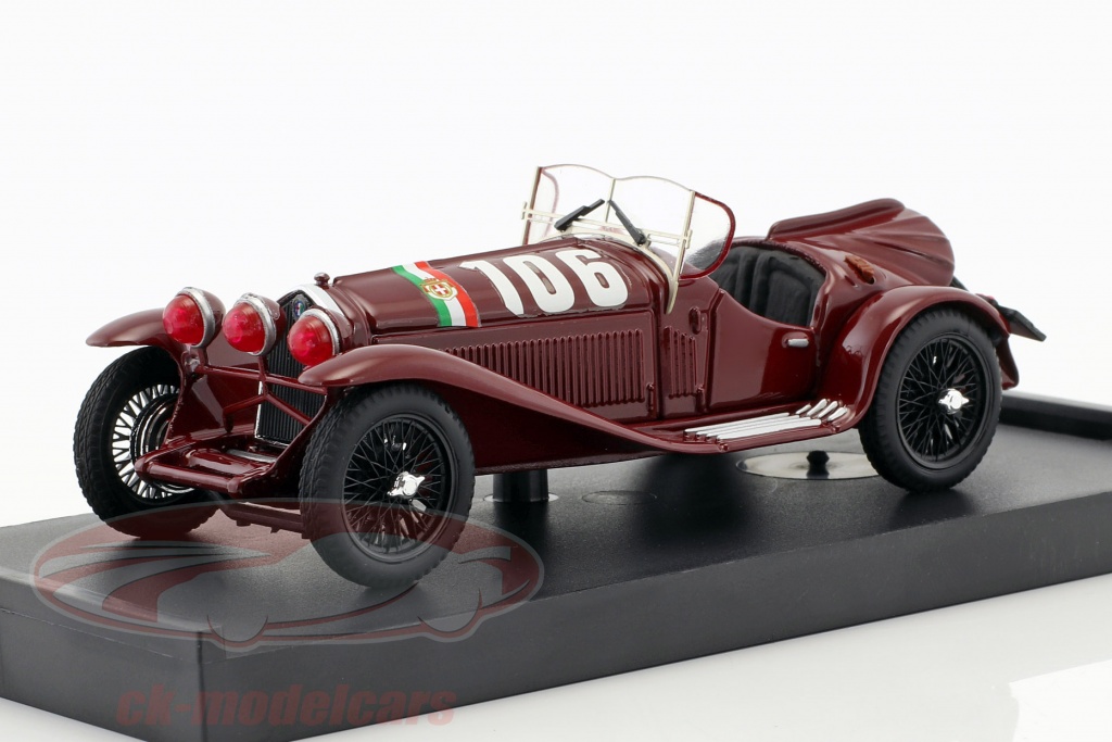 Alfa Romeo 8C 2300 #106 Winner Mille Miglia 1932 Borzacchini, Bignami 1:43 Brumm