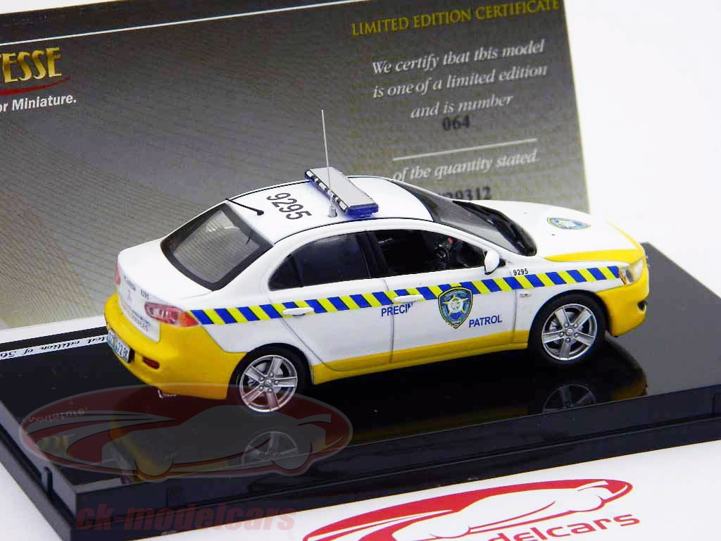 MITSUBISHI LANCER EVO X POLICE DE ROUMANIE VITESSE 1:43 de referenc