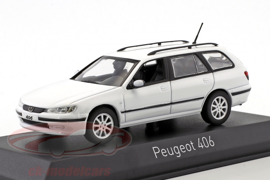 Norev 1:43 Peugeot 406 Break 築 2003 白 474653 モデル 車 474653 3551094746536
