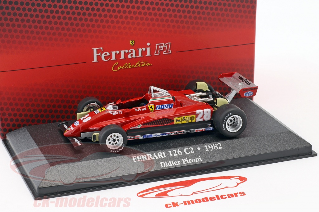 Atlas 1/43 Ferrari 126 C2 1982 - Mario Andretti - Modèle F1 Diecast - Neuf