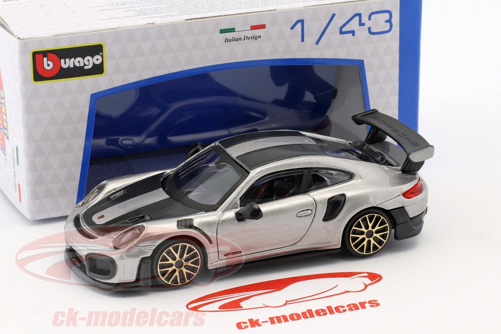 Modèle Réduit Burago 1/43 - Porsche 911 GT2 RS Rouge - Miniature De Collection
