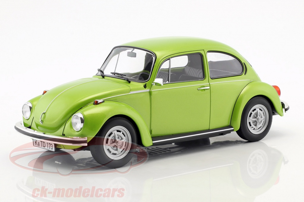 Volkswagen VW bille 1303 Opførselsår 1972 grøn metallisk 1:18 Norev
