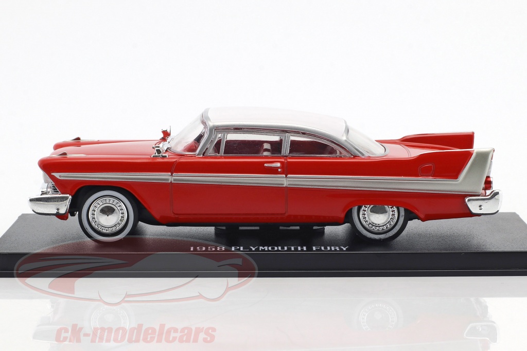Our Chat GPT Silver Screen AI car of the day is Christine! We sent pics of our 1/18 1958 Plymouth Fury Christine (Unrestored Version) by Auto World Silver Screen Machines. Other than