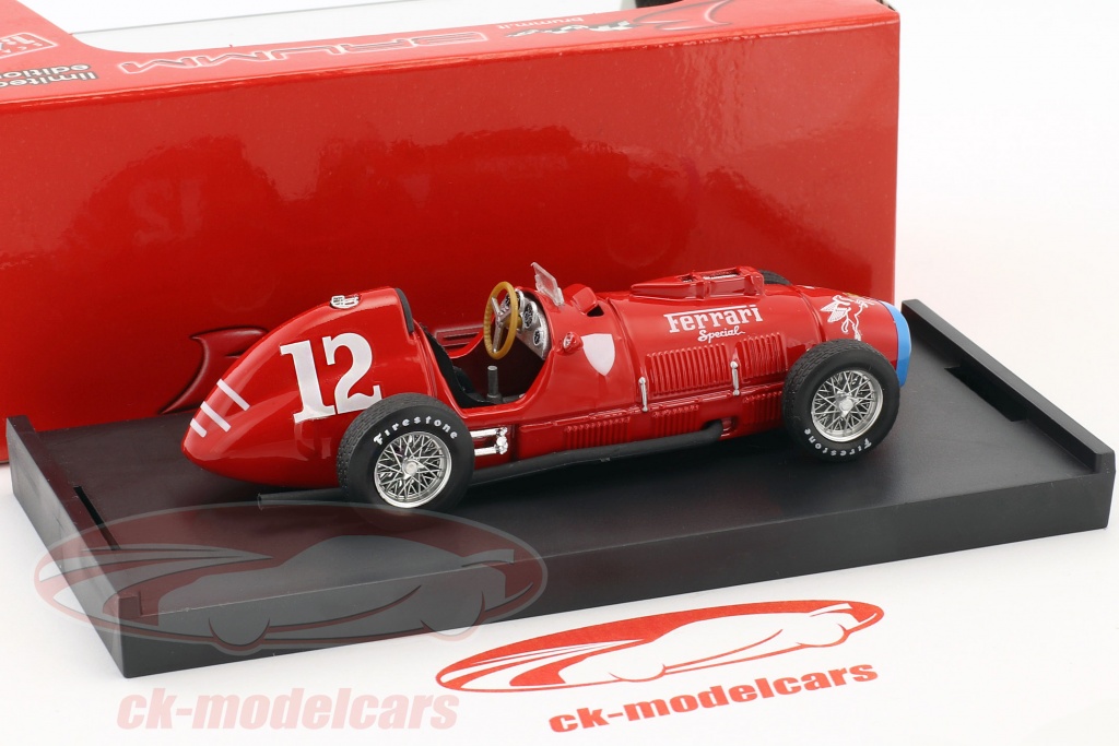Miniature 1/43 Formule 1- BRUMM- FERRARI 375 F1- Alberto ASCARI. 1951