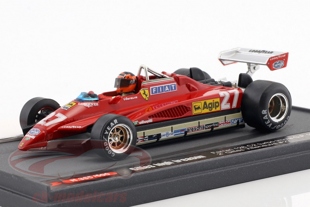 Gilles Villeneuve Ferrari 126C2 #27 2 ° San Marino GP formula 1 1982 1:43 Brumm
