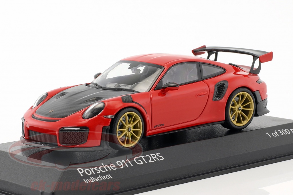Porsche 911 (991 II) GT2 RS ano de construção 2018 guardas vermelho 1:43 Minichamps